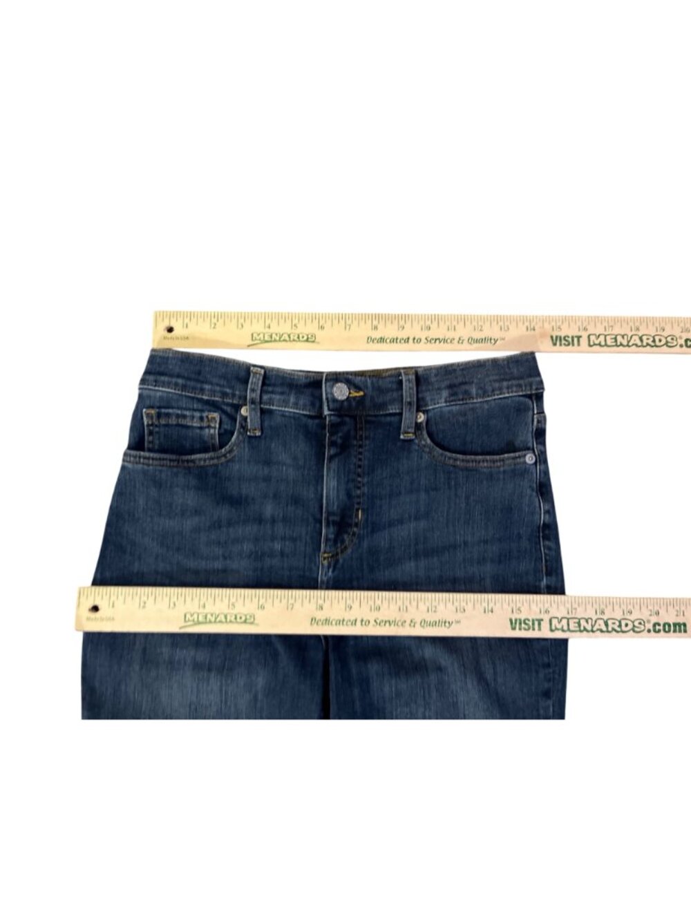 Banana Republic Womens 27/4 High Rise Bootcut Jeans Dark Wash USED - Picture 8 of 14